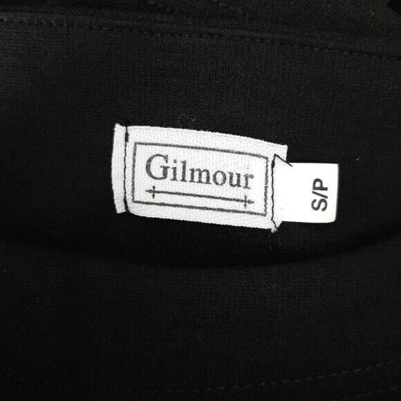 GILMOUR | Relaxed Long Sleeve Comfy Midi Length Dress Black Sz S - Picture 9 of 10